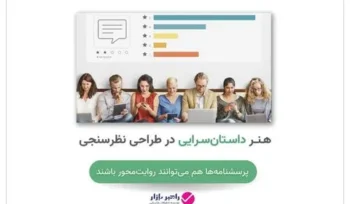 کاور مقاله هنر داستانسرایی در طراحی پرسشنامه و نقش روایتمحوری در نظرسنجیها